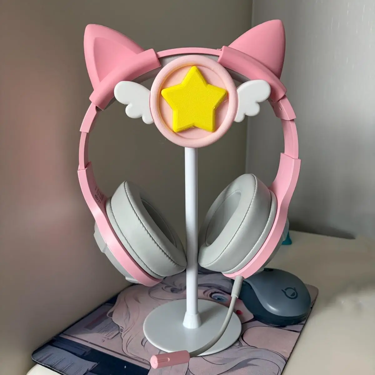 About 20Cm Cardcaptor Sakura Anti Slip Star Wand Headphone Stand Computer Desk Decoration Ornaments Friend's Birthday Gift