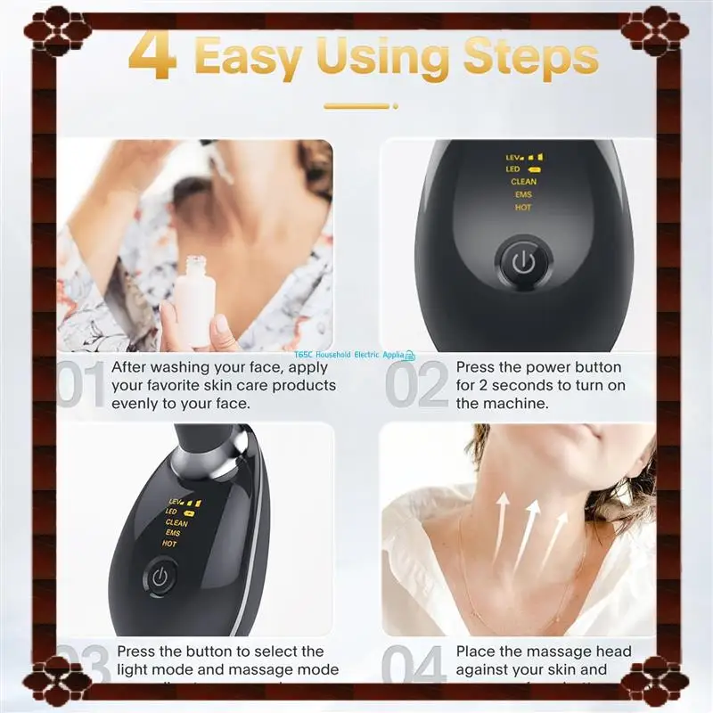 7-In-1 المضادة للتجاعيد مدلك الوجه جهاز نحت الوجه الوجه الرقبة العين أداة العناية بالبشرة جهاز للنساء والرجال دائم