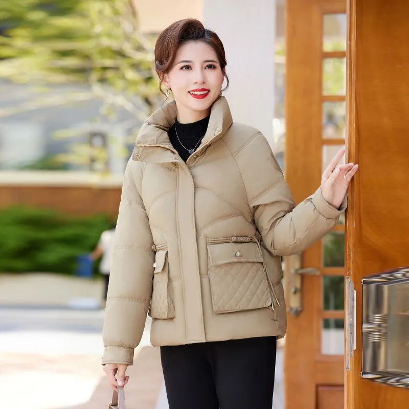 

Winter New Cotton Clothing Stand collar big pocket Coat fashion Cotton-Padded Jacket Large Size Wadded Overcoat