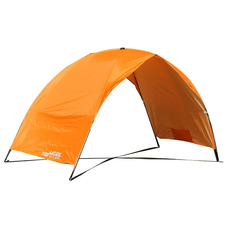 

Outdoor sunshade beach tent portable sunscreen silver coated double folding tent canopy
