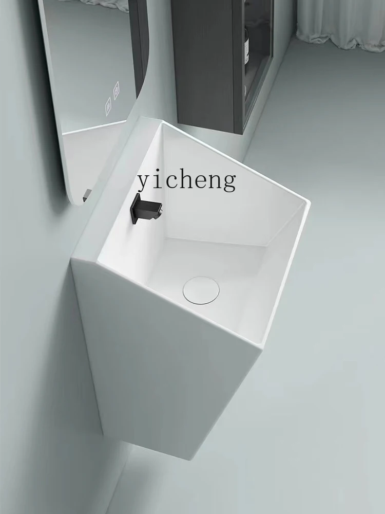 XL Wall-Mounted Washbasin Mini Whole Washbin Simple Bathroom Hanging Wash Basin Single Basin image 3