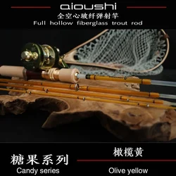 Aioushi-glass fiber fishing rod, portable, for trout, UD