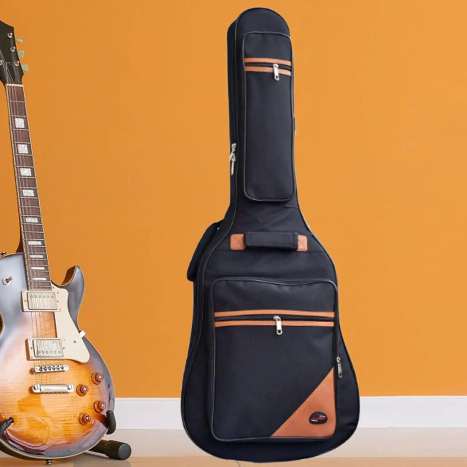 Acoustic Guitar Bag Thick Padding Soft Cover Backpack Gig Bag for 42 Inch Electric Guitar Daily Use view 4