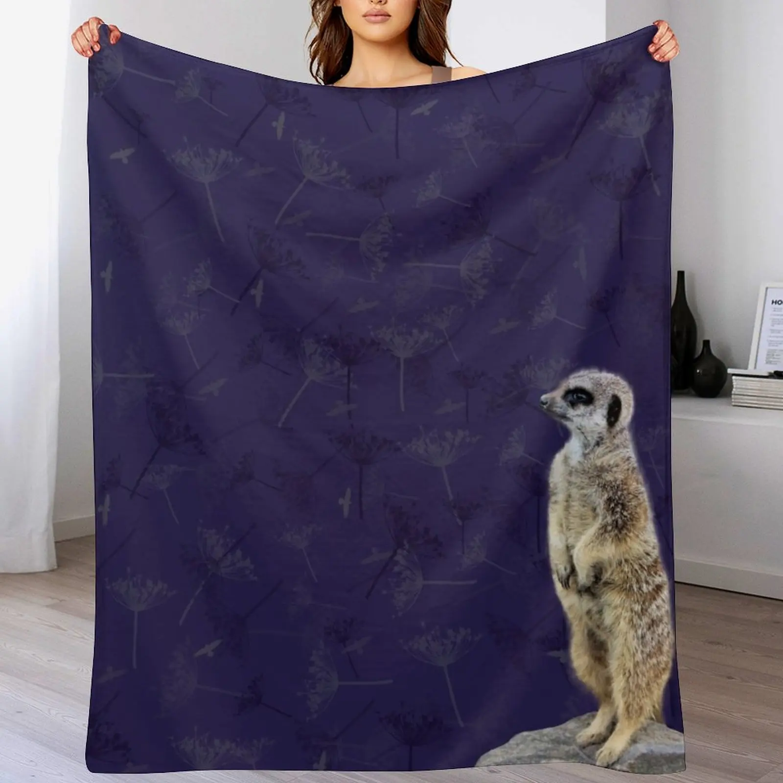 Meerkat Throw Blanket Luxury Brand Sofa Quilt Beach Blankets