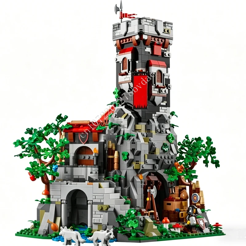 2623PCS Outlaw Forest Den MOC Creative street view Model Building Blocks Architecture DIY Education Assembly Model Holiday Toys