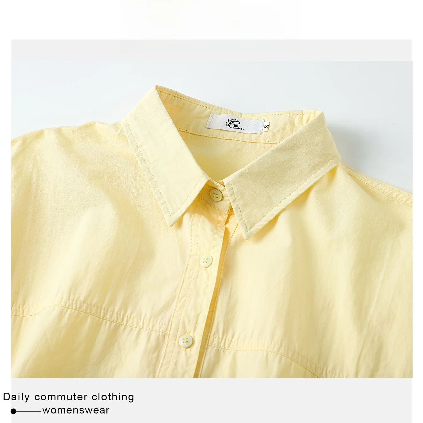 Coehkg Coreano Sle Lungo Colletto Sve irt Donna Inizio Autunno Fiore Bianco Cinturino Set in Due Pezzi Top in Cotone Vestibilità Allentata