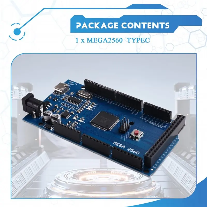 abqu-mega2560-r3-avr-usb開発ボード-mega-2560-pro-typec、arduino拡張ボード、ch340g、diyキット