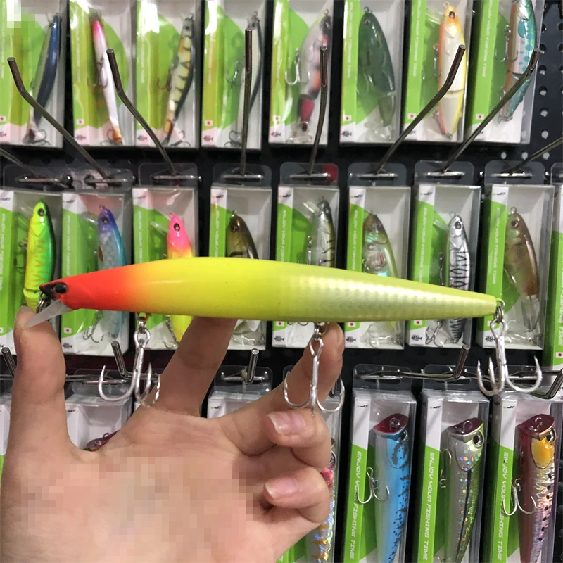 9119 LURETV SOME STYLEXM-145N Escala Louca Mino Sistema de Superfície de Água de Longo alcance Cebo Falso na Caminhada, Isca Dura de Seabass