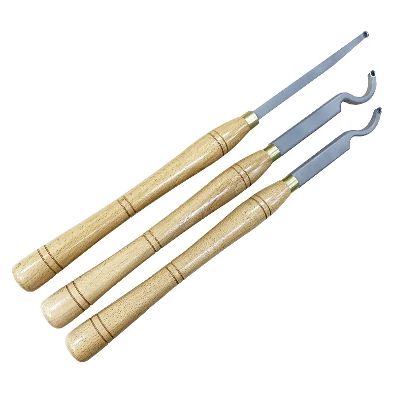 3PCS Handheld Chisel with Replaceable Carbide Inserts Hollowing Woodworking Turning Tool for Wood Lathe Chisel