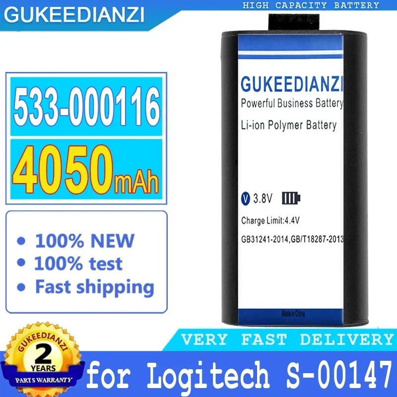 

GUKEEDIANZI-Big Power Battery, 4050mAh, 533-000116, 533-000138, for Logitech S-00147, UE for MegaBoom