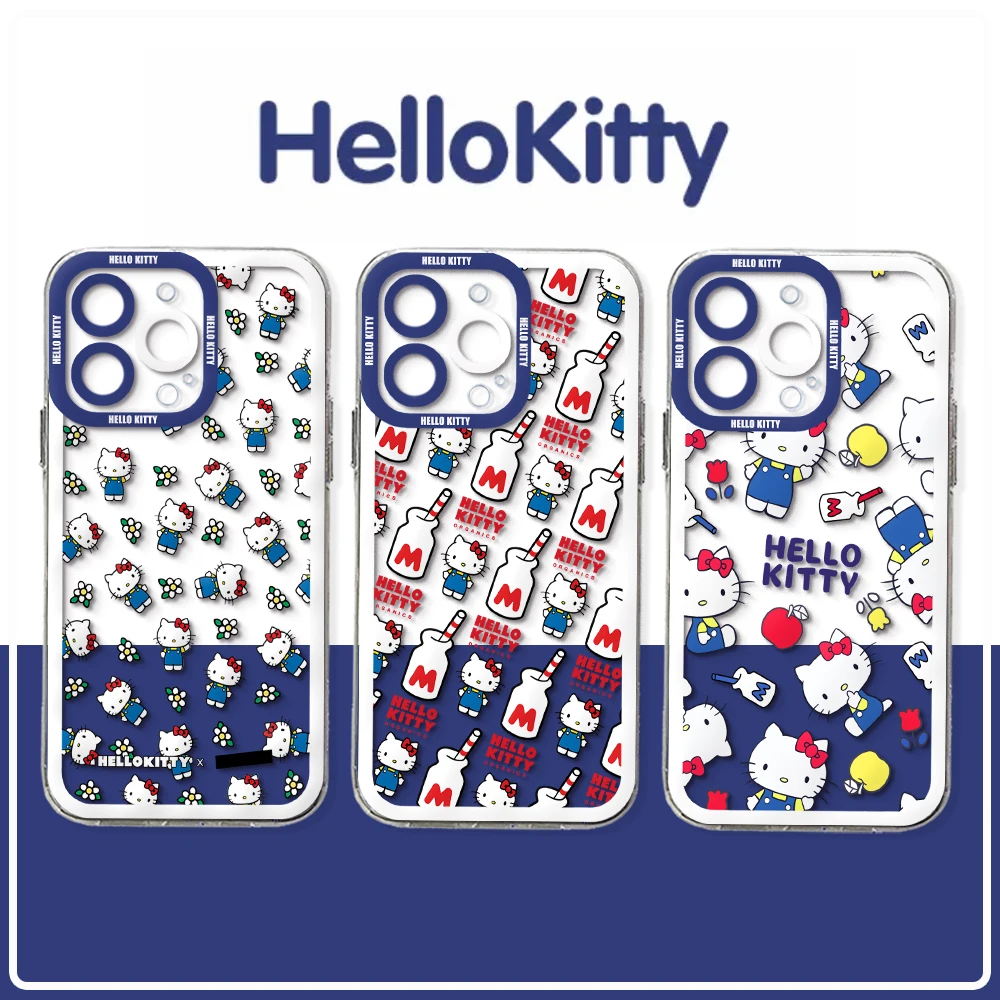 Cartoon Sanrios Hellos Kittys New Phone Case For Samsung S24 S23 S22 S21 S20 S10 FE Note20 Note10 Plus Ultra Lite 5G Clear Cover