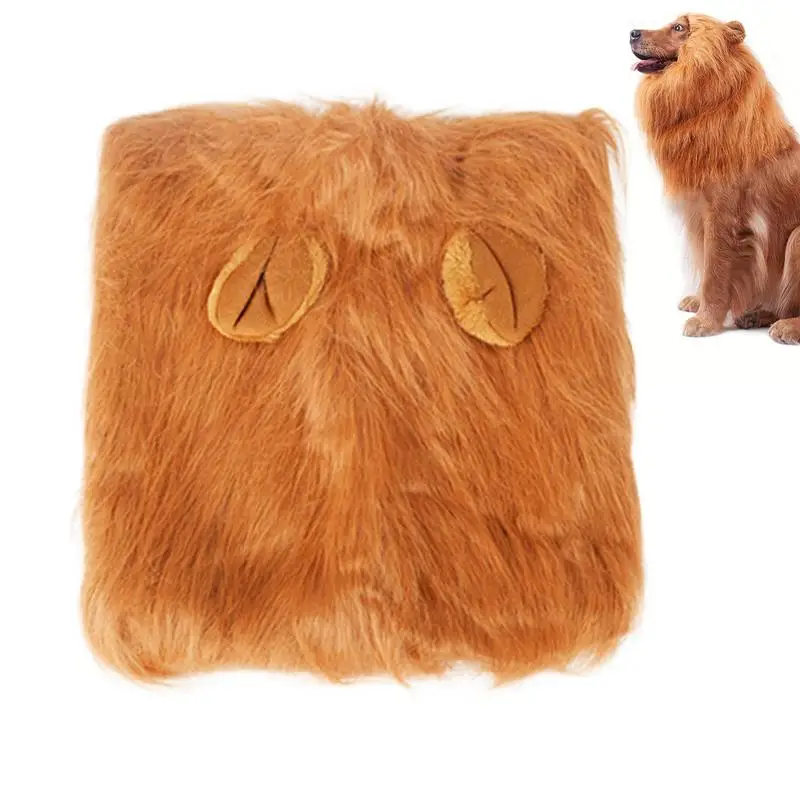 Dog Lion Mane Cute Dogs Cosplay Clothes Costume Lion Mane Large Dogs Party Decoration with Ear Household Pet Accessories