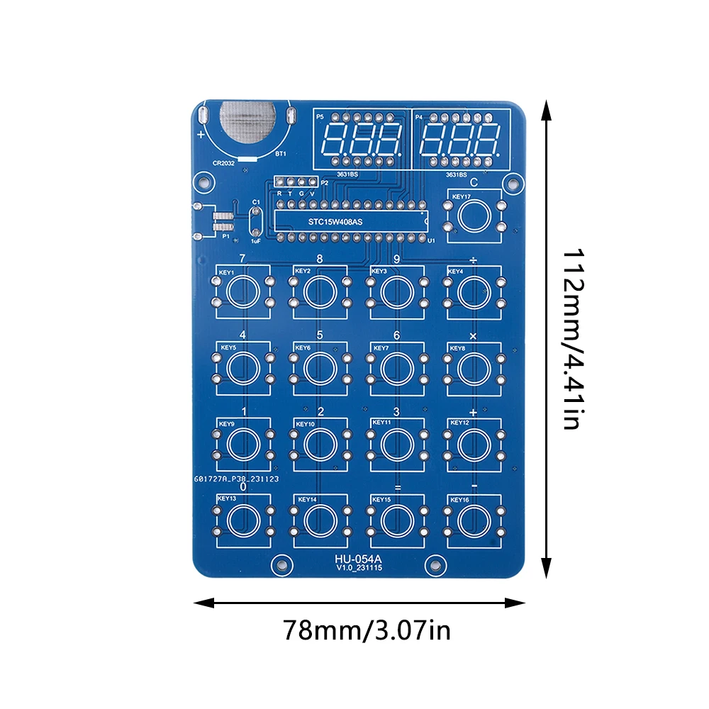 Kalkulator cyfrowy w kształcie tuby elektroniczny zestaw zrób to sam zestawy DIY 51 akcesoriów treningowych do eksperymentów treningowych z