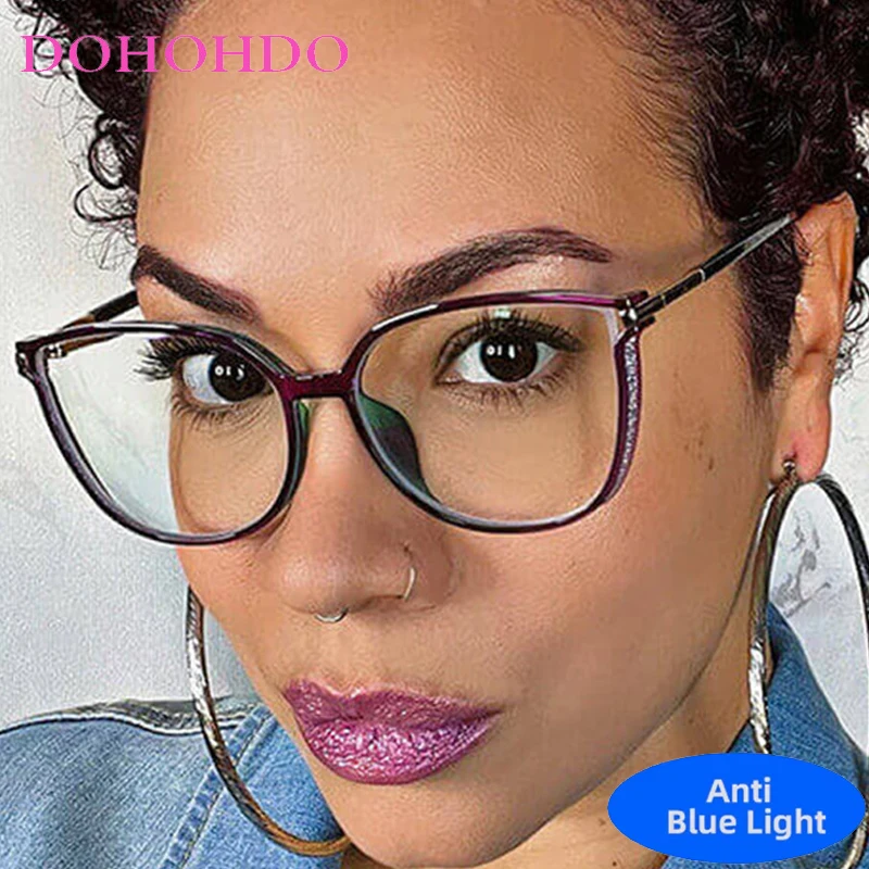 

2025 Cat Eye Fashion Glasses Blue Light Blocking Women New Designers Eyeglasses Optical Spectacle Computer Eye Protection Glass