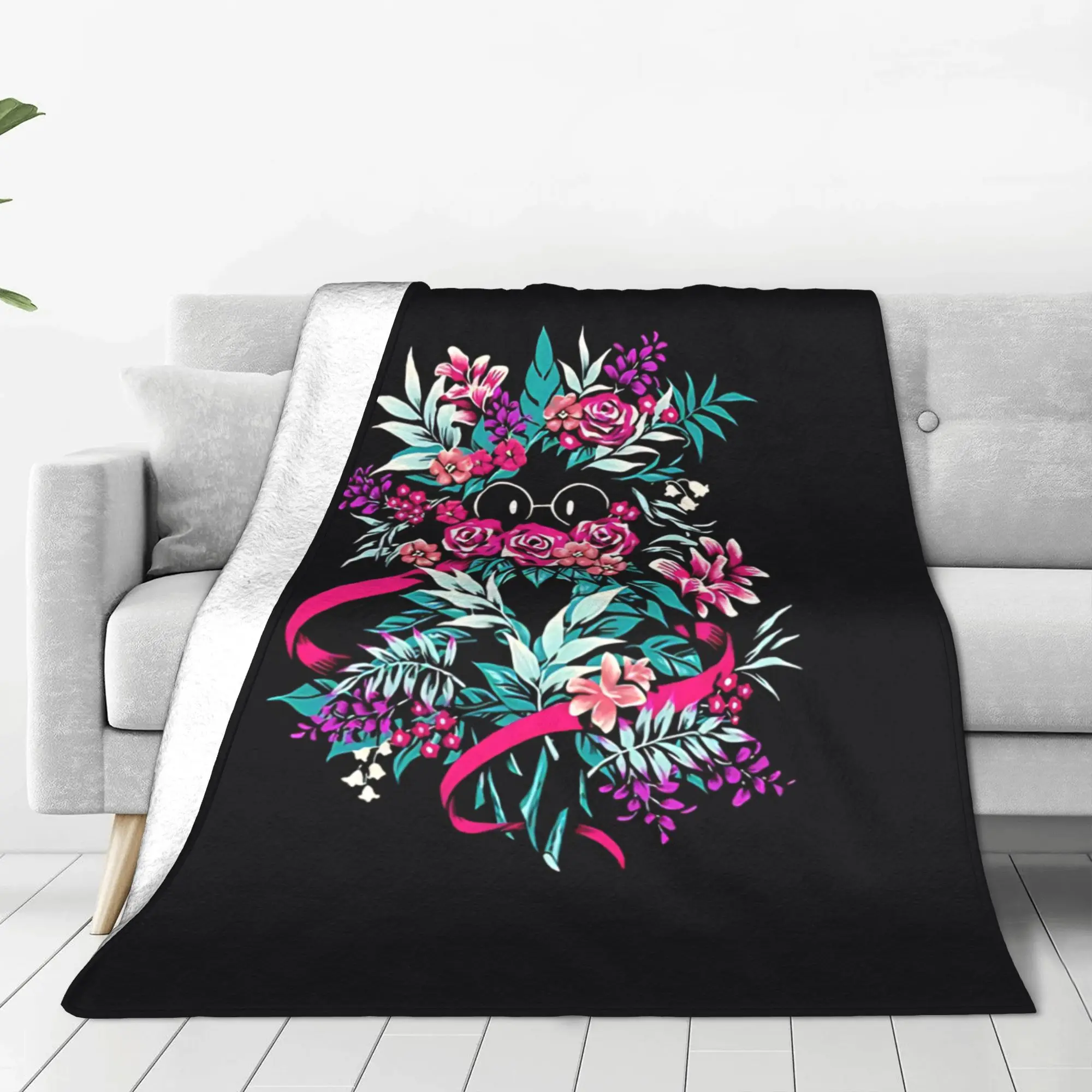 1PC Home Cutecore result Deltarune Blanket Super Cosy Plush Home Living Room Sofa Halloween
