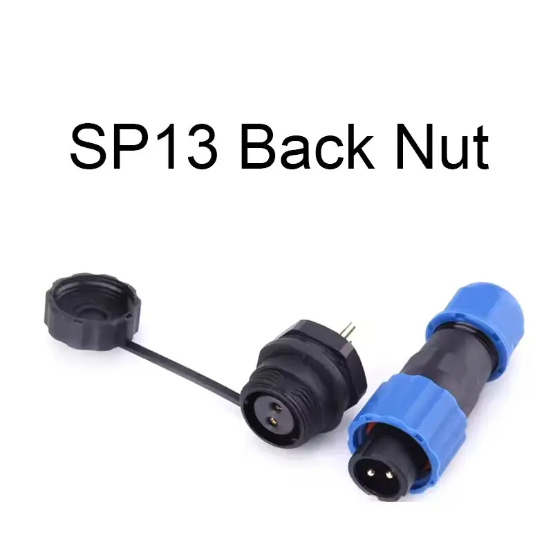 

Waterproof Connector Male Plug Female Socket SD13 2 3 4 5 6 7 8 9 PinFixed butt screw connection Aviation Plug