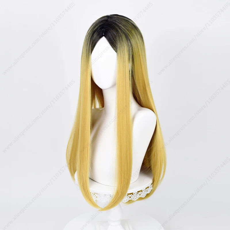 Female Kenma Kozume Cosplay Wig 70cm Long Dyed Heat Resistant Synthetic Hair