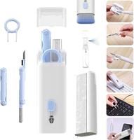 7 In1 Cleaning Kit Computer Keyboard Cleaner Brush Earphones Cleaning Pen For Headset Phone Cleaning Tools Keycap Puller