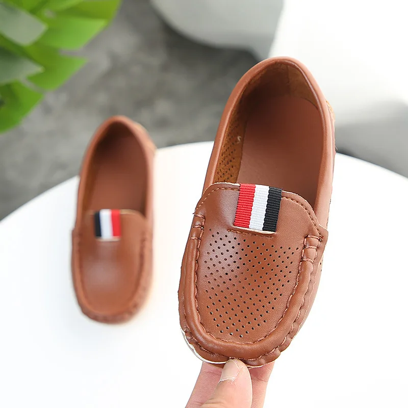 

Новые повседневные туфли-лоферы для мальчиков, школьные, для выступлений, модные, весенне-осенние, дышащие, без шнурков