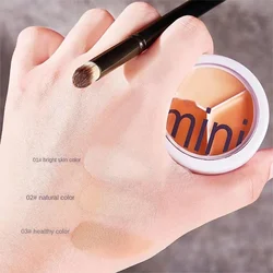 Concealer Cream Full Coverage Acne Spot Dark Circles Contour Concealer Palette with Brush Moisturizing Cosmetics Makeup 3Colors
