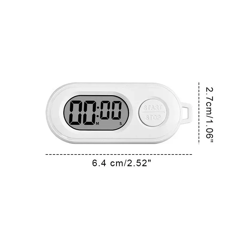 Digital Stopwatch Timer Keychain, Small LCD Clock, Lightweight Countdown Timer for Sports, Soccer Referees, Cooking & Study view 6