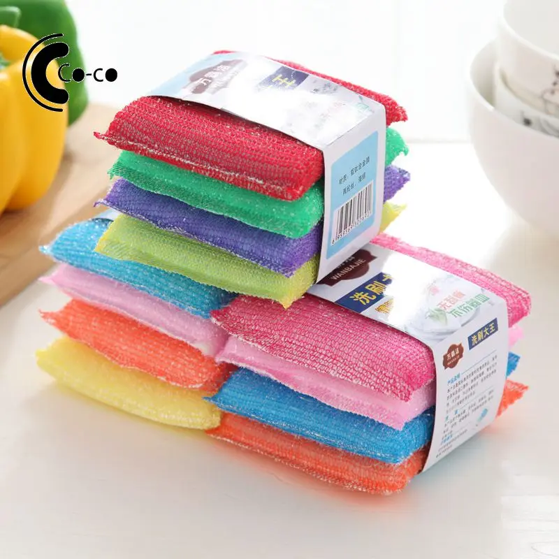 Kitchen Non-scratch Material Effective Cleaning Home Premium Quality Bathroom Accessory Easy-to-use Brush Non-scratch Sponge