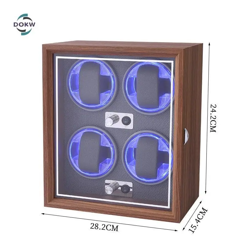 Watch Winder for Automatic Luxury Display Boxes Watches Box Mechanical Watches Rotator Holder Wood Case Winding Cabinet Storage