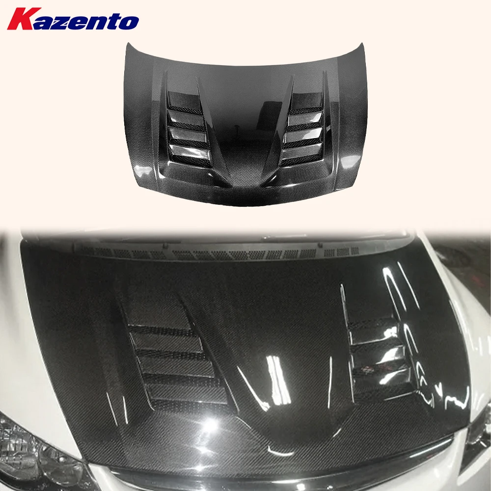 

For Honda FD2 Civic 06-11 FD2R JS Style Carbon Fiber Vented Cooling Hood Bonnet ( Ocean freight is favorable, welcome to inqury)