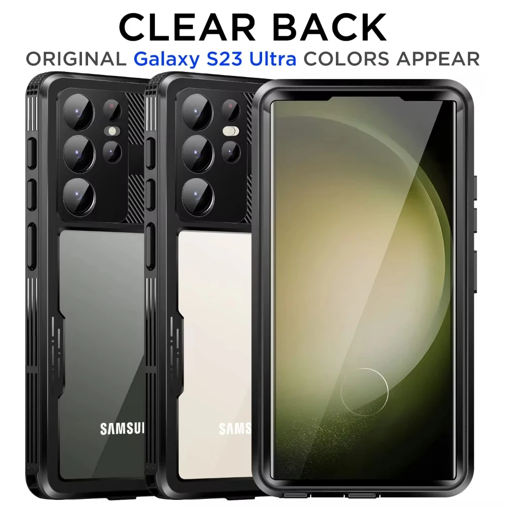 

for Samsung Galaxy S23 Ultra Waterproof Case Compatible with Magsafe Snow Dust Shock Proof 360° Underwater IP68 Certified Cover