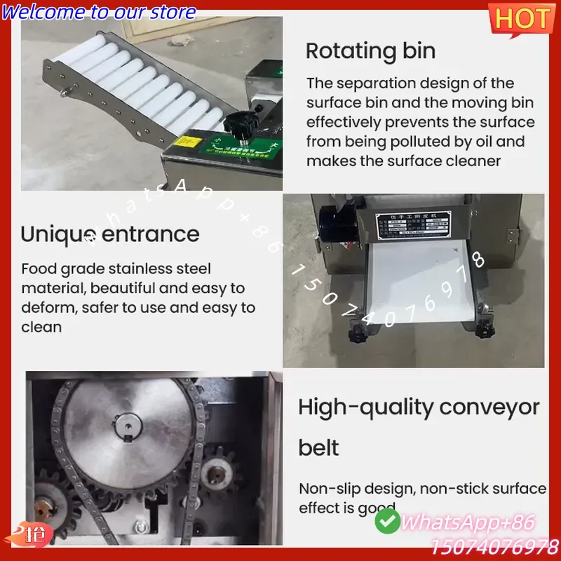 2026 Small Commercial Automatic Round Dumpling Machine Automatic Wrapper Cutter with Motor for Making Dumplings