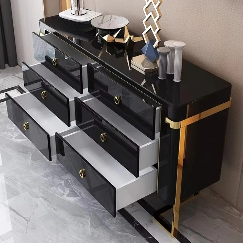 

Light luxury wall-mounted, household furniture locker, channel living room tea room kitchen decorative sideboard