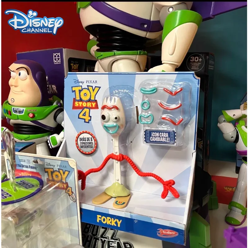 18CM Disney Pixar Toy Story Forky Woody Buzz Interchangeable Action Figures Toy Collection Model Doll Children Birthday Gifts