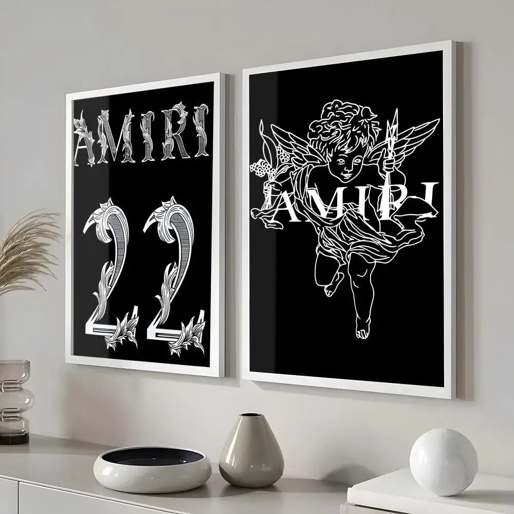 ملصق A-Amiri لتزيين هدايا العطلات مصمم للمنزل والمطعم والمكتب والفضاء