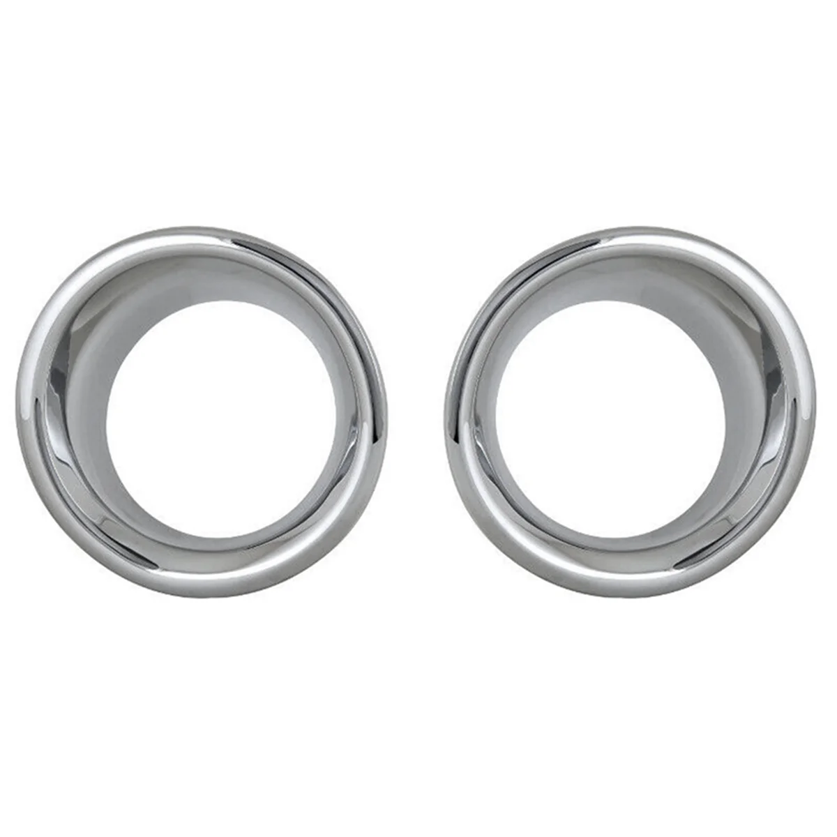 1Pair Car Front Bumper Chrome Fog Lamp Trim Rings Cover for Hummer H3 2006-2010 Fog Light Bezel Exterior Decorative