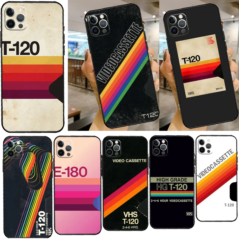 حافظة ملصق عتيقة بشريط كاسيت Vhs لهاتف OnePlus Nord 4 CE 3 2 Lite N30 N20 9 10 Pro 8T 9RT 10T 11 OnePlus 13 12 R
