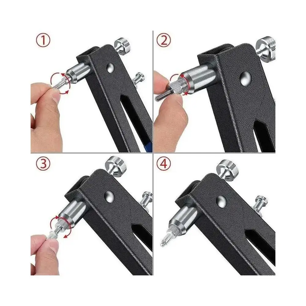 Nut Rive Tool M3-M8 Aluminum Rivnut Nutsert Riveting Woodworking Tools Set Home Tool New 86 Pcs Hand Riveter Nut Rivet Gun Kit