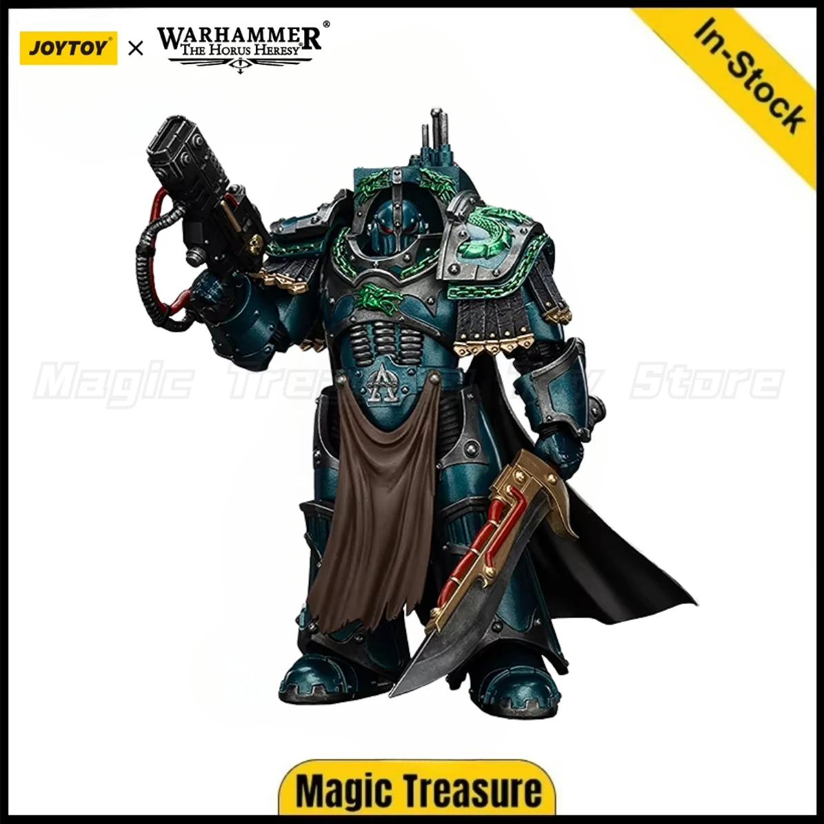 

【In Stock】JOYTOY Warhammer 40K Alpha Legion Legion Praetor in Cataphractii Terminator Armour Model 1/18 Action Figure