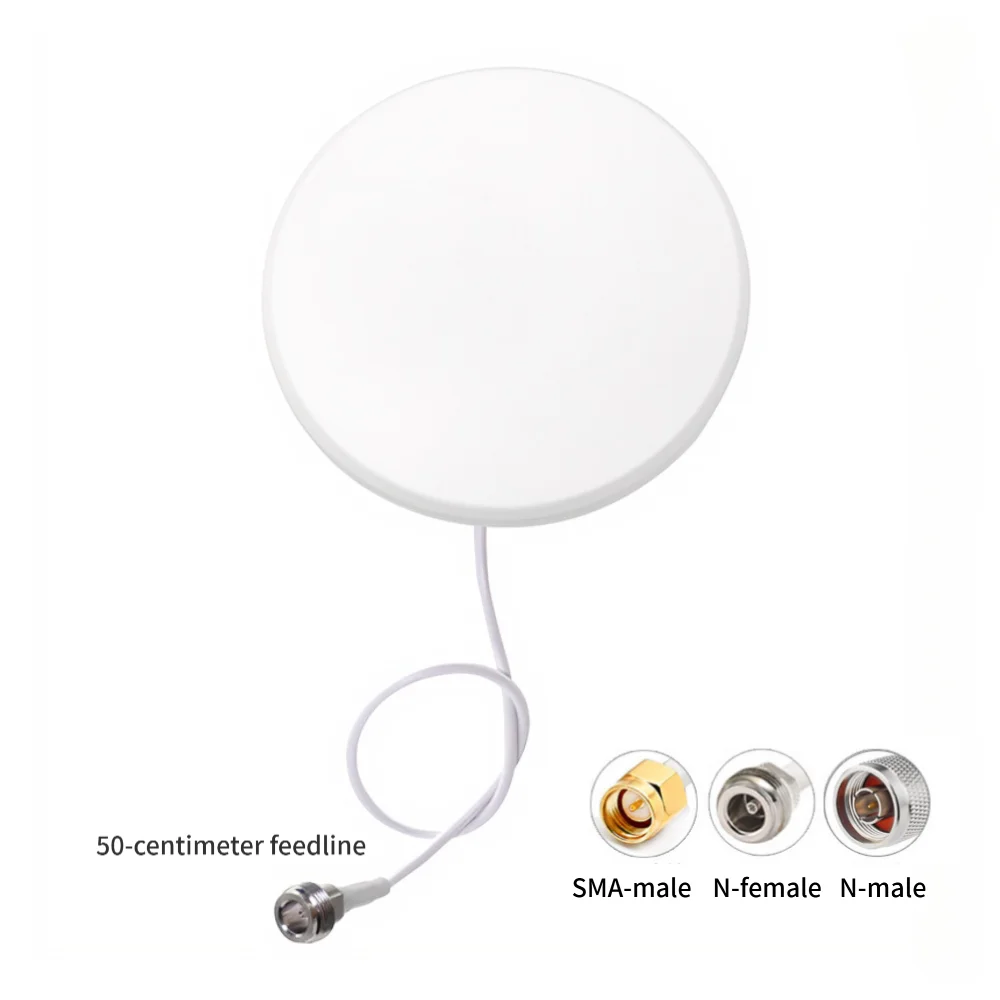 5G Full-Band 692–3800 MHz Omni Thin Enhance Ceiling-Mounted Antenna for Booster Extender Wireless Repeater Cellular Amplifier