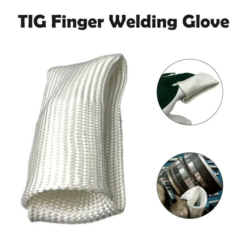 Finger Heat Shield Cover Guard Breathable Fiberglass Heat Protection For TIG Welding Tips Gloves Finger Guards Welding Glove