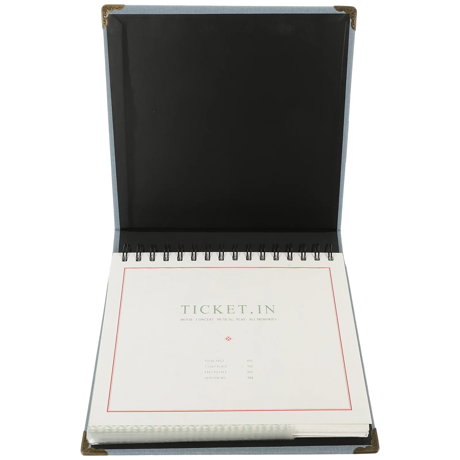 Tickets Storage Album Portable Loose-Leaf Collection Book For Concert Movie Travel Souvenirs Postcards Stamps Holder