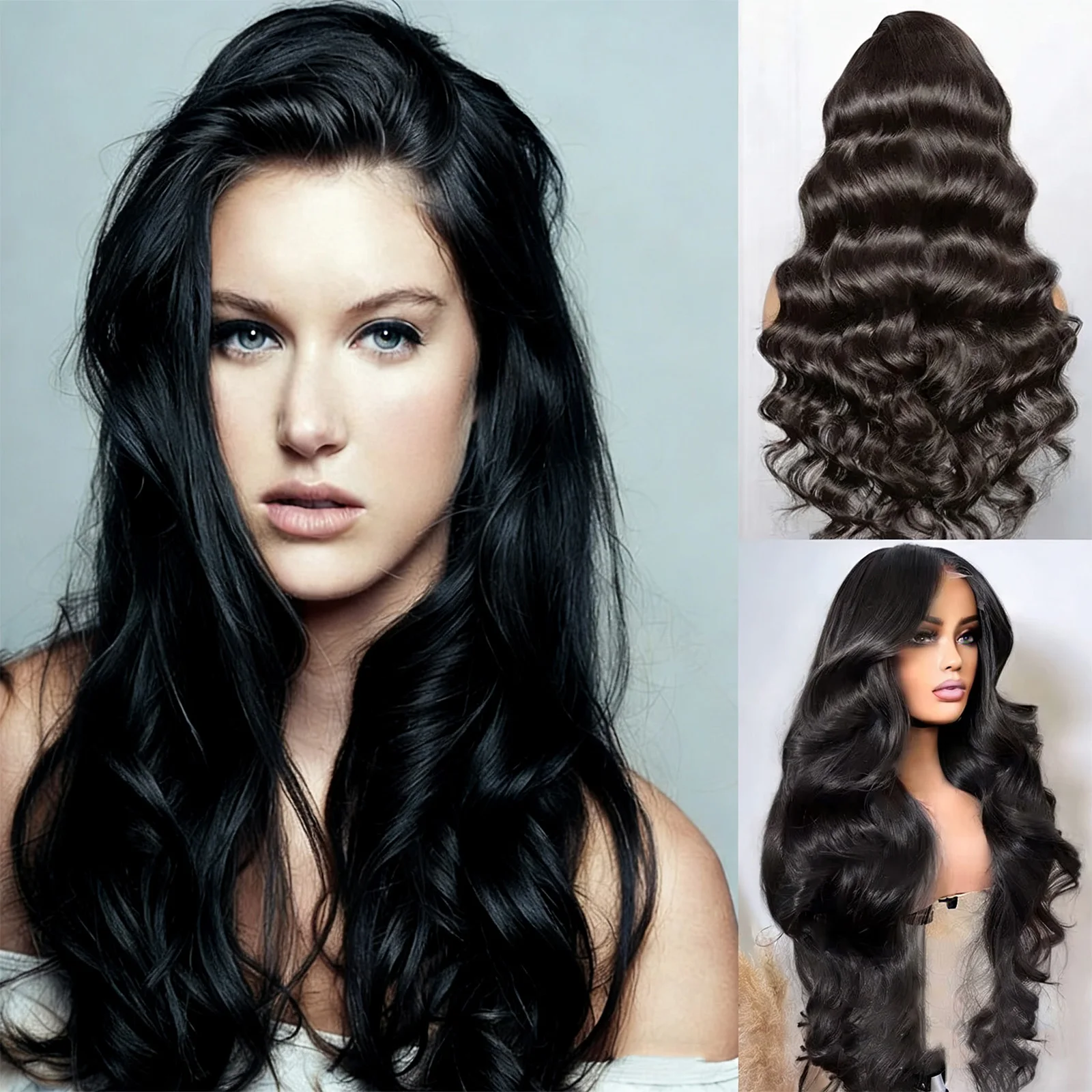 قاعدة الحرير 5x5 ''إغلاق شعر مستعار شعر بشري لعذراء حقيقي الحرير العلوي الجسم موجة الدانتيل أمامي خط الشعر الطبيعي قبل قطعها للنساء #1