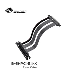Bykski 25cm PC Graphics Cards PCI Express Connector Cable PCI-E 4.0 16X Flexible Extension Cable / Vertical GPU Mount