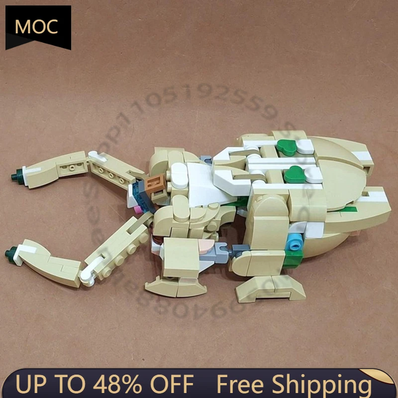 

222 детали: Набор для сборки модульной конструкции «Кроличья броня» (MOC), креативный дизайн, модель для детей, игрушка для мальчиков, подарок на праздник