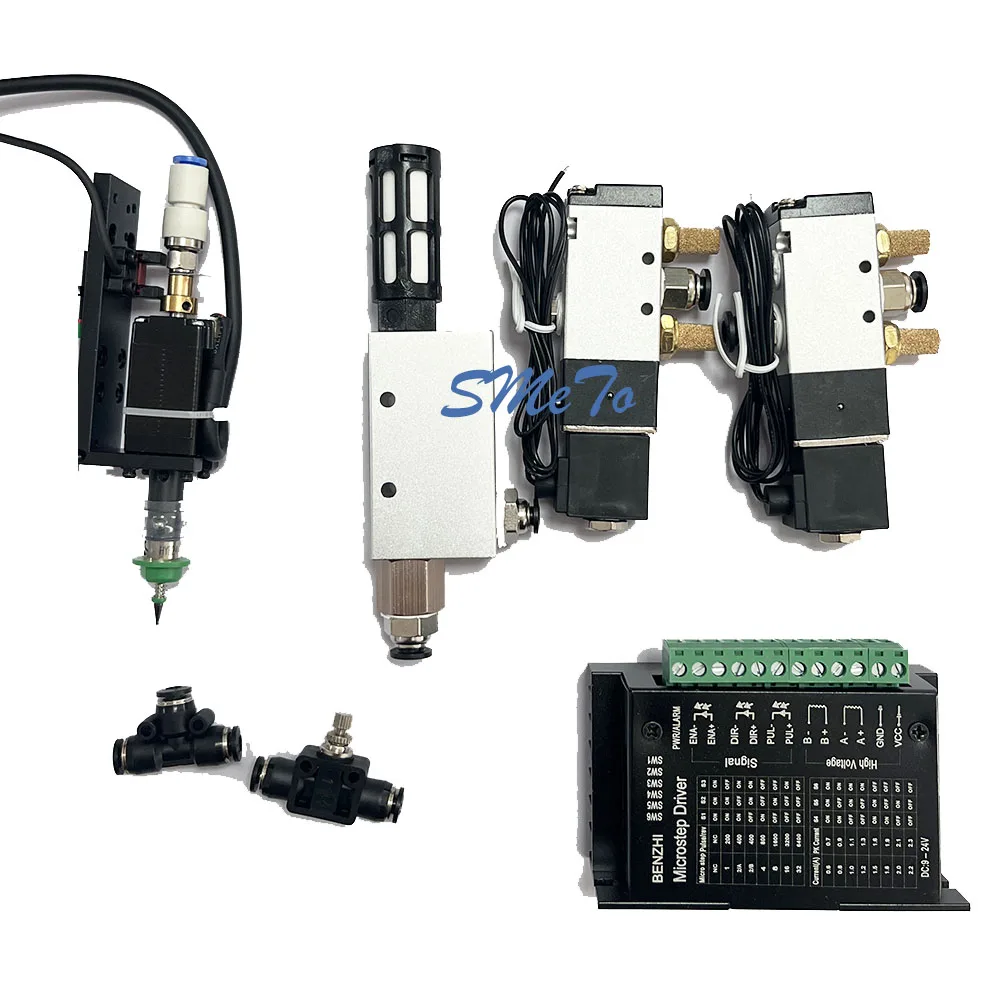 JUKI 20 Stepper Motor Set Rotary Joint Vacuum Kit SMT Connector 504 Nozzle For DIY PNP SMT Pick And Place Machine Chip Mounter