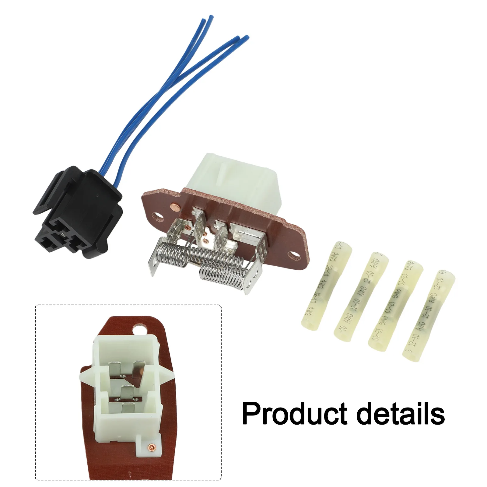 Blower Motor Resistor Kit with Connector Wire Harness for Ford E Series 150 250 350 and Super Duty Models from 1997 to 2018