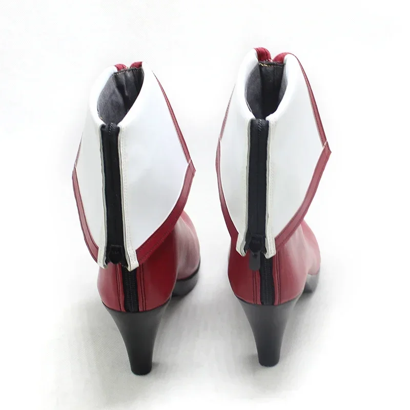 Anime Beyond the Boundary Kuriyama Mirai Scarpe Cosplay Scarpe PU Stivali di Carnevale di Halloween Cosplay Prop Realizzato su misura
