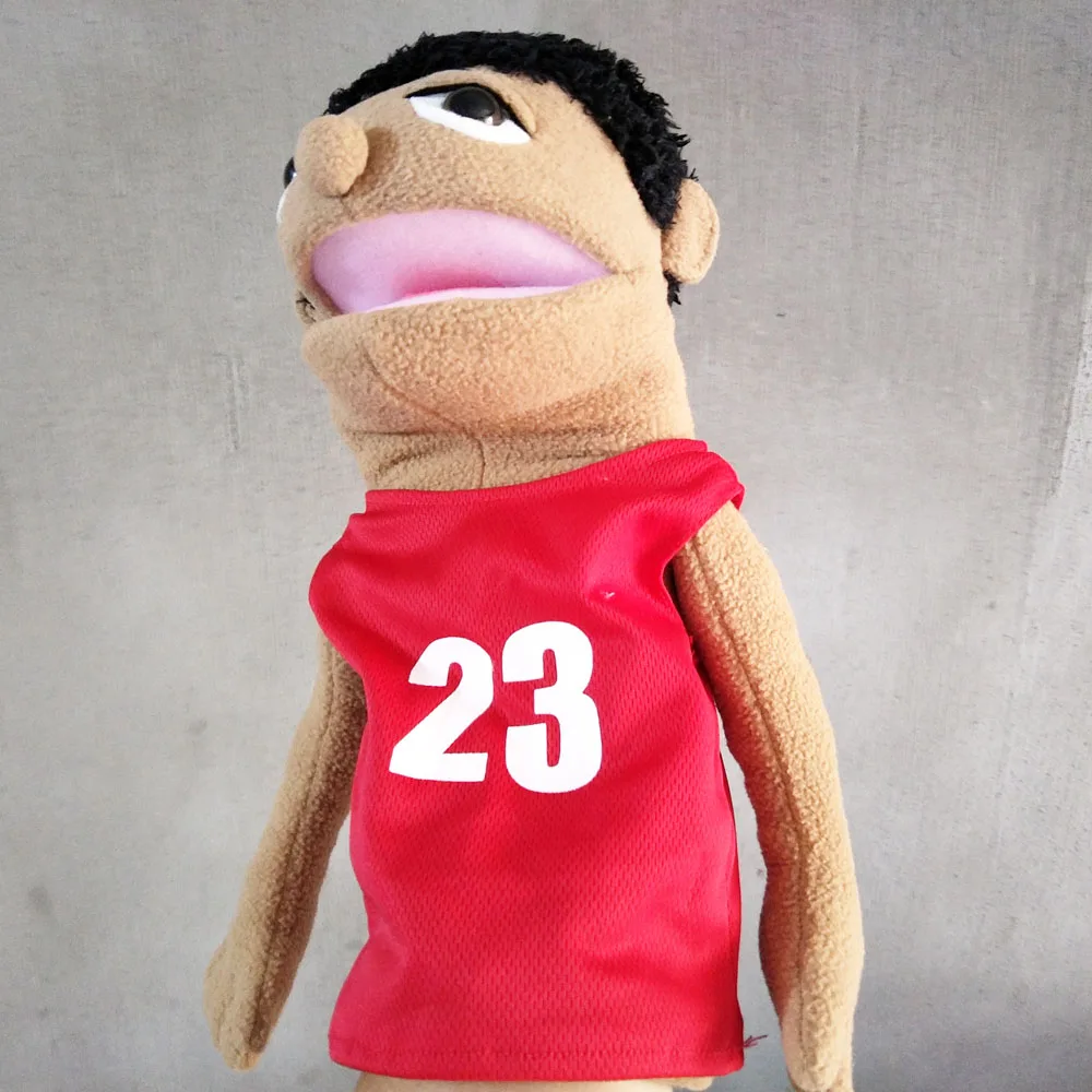 高品質漫画プロフェッショナルハンドパペットぬいぐるみアスリート口移動