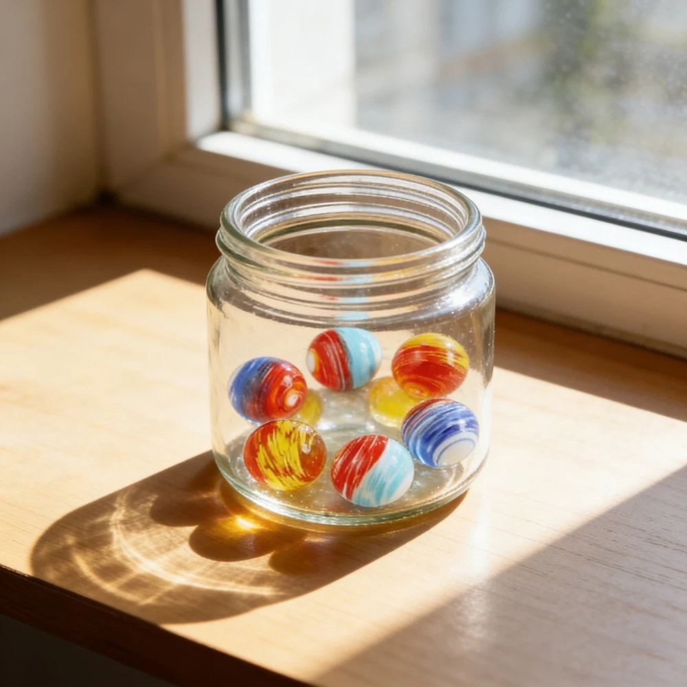 1-6Pcs Dia 25mm Color Glass Balls DIY Game Art Pieces Crystal Ball Transparent Decoration Fish Tank Balls