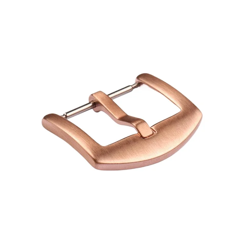 الفولاذ المقاوم للصدأ نحى مشبك ساعة عالمي للرجال سيليكون متجمد الفولاذ المقاوم للصدأ إبرة مشبك حزام من الجلد مشبك فضي