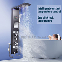 Luxury Shower Smart Shower System Numbers Showing For Bathroom Electronic Shower Pressurized  Rain Shower Head  Shower Set